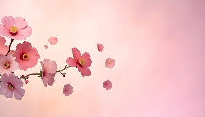 Fototapeta premium pink cherry blossom background