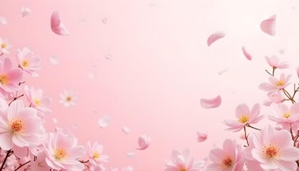 pink cherry blossom background