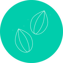 Seeds single vector icon illustration