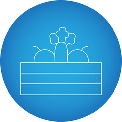Harvested Vegetable single vector icon illustration
