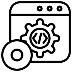 Software Outline Icon