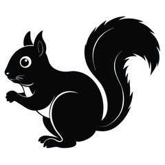 Squirrel vector shilhouette bundle set 