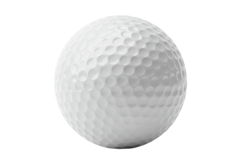 Isolated Single Golf Ball