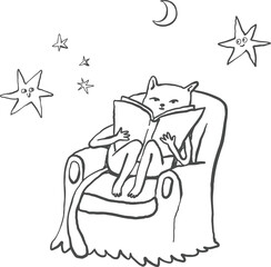 whimsical hand-drawn fantasy illustrations, baby shower, simple outline animals