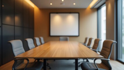 Minimalist Meeting Room with Partially Visible Table