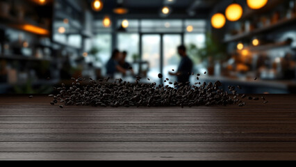 Obraz premium coffe beans falling 0