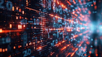 Fototapeta premium Abstract of chip on complex circuit with digital technology style design and the electric light graphic show dynamic movement represent about processor algorithm process on high tech device. AIG53.