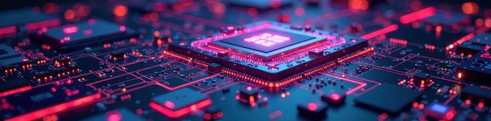 futuristic technology layout on abstract circuit board, digital, innovation, gadget