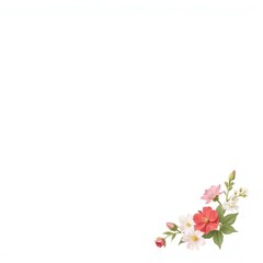 Mother's Day Photorealistic Portrait with "Mom" Text, White Background, Wide Format, High Resolution