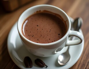 Obraz premium cup of coffee with chocolate