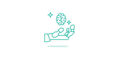 AI-Powered Robotics for Advanced Automation and Intelligent Machines Vector Icon
