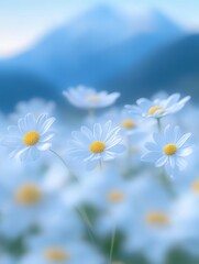 Flower patterns on the mountain
