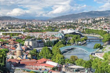 Awesome city view of Tbilisi, Georgia © efired