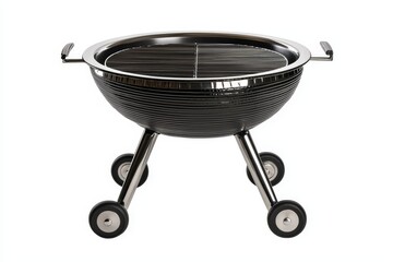 Barbecue Grill with Elegant Design on White Background for Outdoor Cooking Enthusiasts