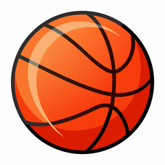Fototapeta premium Basketball icon on white background