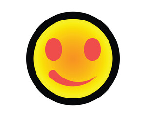 emoji icon set. abstract emoji on white background.