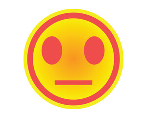 emoji icon set. abstract emoji on white background.