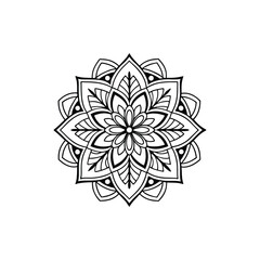A Simple Mandala With An Elegant Design