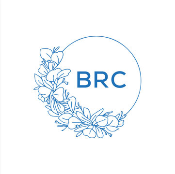 BRC letter logo design with white background in illustrator, vector logo modern alphabet font overlap style. calligraphy designs for logo, Poster, Invitation, etc.