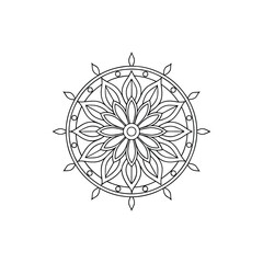 A Simple Mandala With An Elegant Design