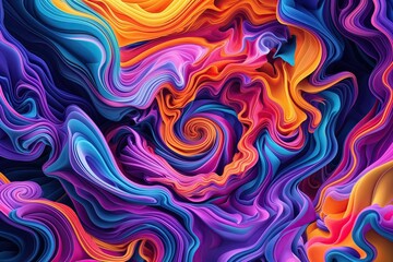 Obraz premium Charming Colorful Swirling Abstract Background Collection for Creative Marketing