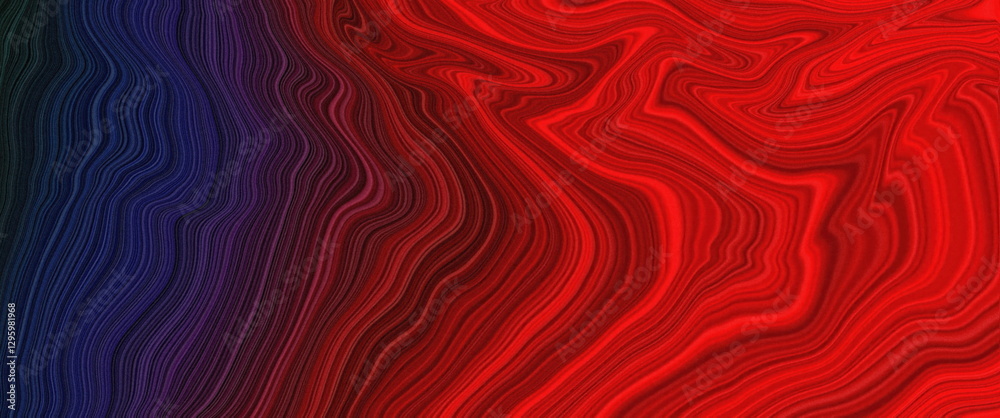 Poster Abstract Wavy Lines in Bold Red and Dark Purple Gradient for Artistic Background or Textile Design grainy noise texture banner header poster wallpaper backdrop design with copy space