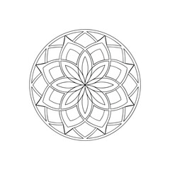 Fototapeta premium A Simple Mandala With An Elegant Design