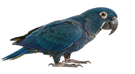 Fototapeta premium Isolated Hyacinth Macaw Bird Profile