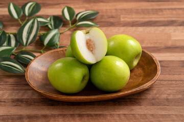 Fresh juicy delicious Taiwanese Milk Indian Jujube fruit.