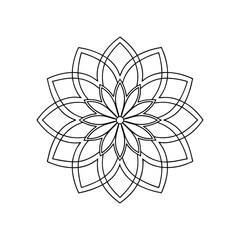 A Simple Mandala With An Elegant Design
