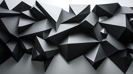 Obraz premium A dynamic abstract composition of overlapping triangles