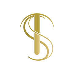 TS letter logo design elements BRAND