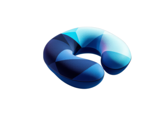 Travel Neck Pillow Blue Design
