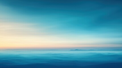 Obraz premium A beautiful blue sky with a few clouds and a mountain in the background