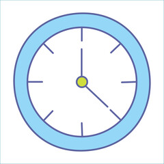 clock icon vector illustration on white background