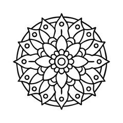 A Simple Mandala With An Elegant Design