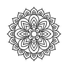 A Simple Mandala With An Elegant Design