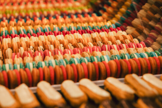 Leckere Maracons und andere Backwaren