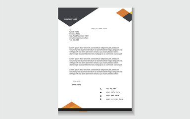 Professional Letterhead Template | Modern Corporate & Stock Market Design