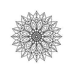 A Simple Mandala With An Elegant Design