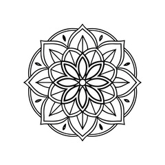 A Simple Mandala With An Elegant Design