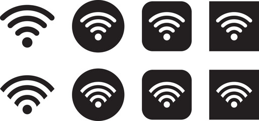 Wifi Icon Set  Vector Design. Signal Symbol Pack.