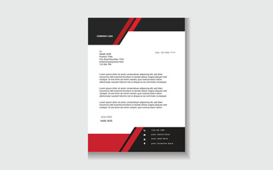 Professional Letterhead Template | Modern Corporate & Stock Market Design