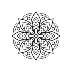 A Simple Mandala With An Elegant Design