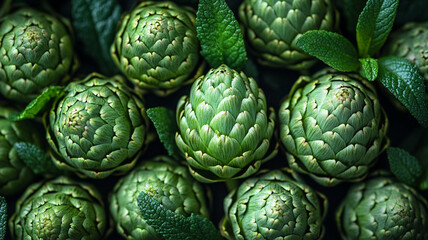 Fototapeta premium green artichokes