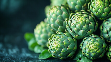 Fototapeta premium green artichokes