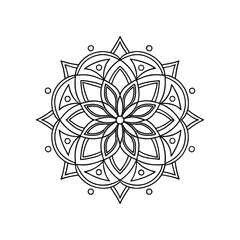 A Simple Mandala With An Elegant Design