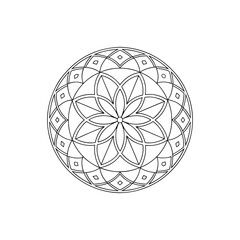 A Simple Mandala With An Elegant Design