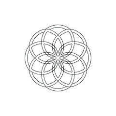 A Simple Mandala With An Elegant Design