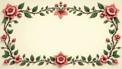 Ornate leaf and vine flourishes for design use , greenery, flourish, foliage